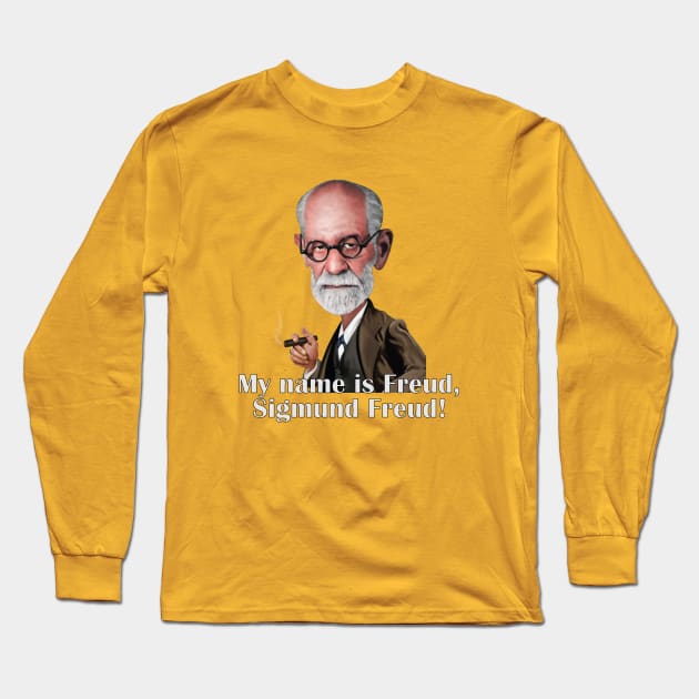 Freud Long Sleeve T-Shirt by Ovibos